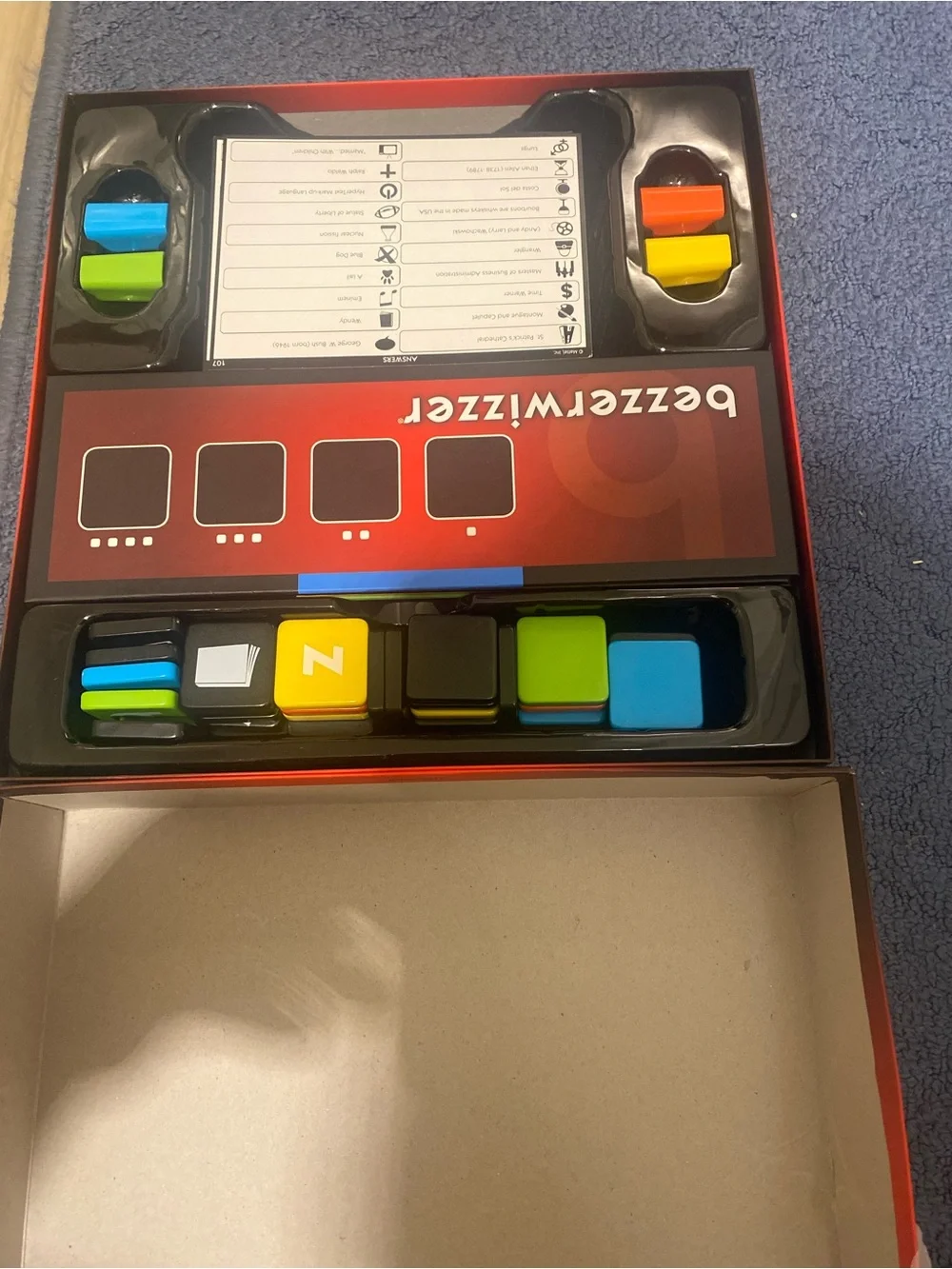 Trivia Board Game - Red